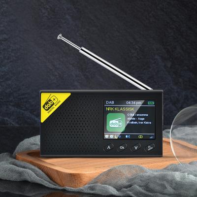 Digitales DAB- und UKW-Radio mit BT, tragbares digitales Radio, wiederaufladbarer kabelloser DAB+FM-Empfänger mit