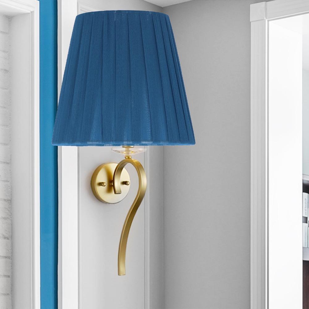 6PCS Clip On Design Cloth Lampshade Fabric Wall Lamp Shade Modern Simple Lampshade Table Lamp