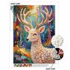 Pearl Painting Kit, 5D Pearl Shaped Diamond Elegant Deer Painting Kit Suitable for Home Living Room, Bedroom, Study Room and Wall Art Gifts