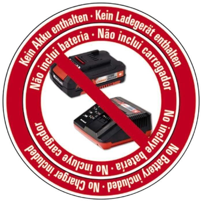 Taille-haie sans fil - einhell - ge-ch 1855/1 li solo - lames en acier - 18v - 62cm - 55cm - 18mm