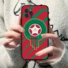 Morocco Map Flag Phone Case For IPhone 16 Pro Max 15 17 Plus 14 13 12 Mini 11 Black Cover