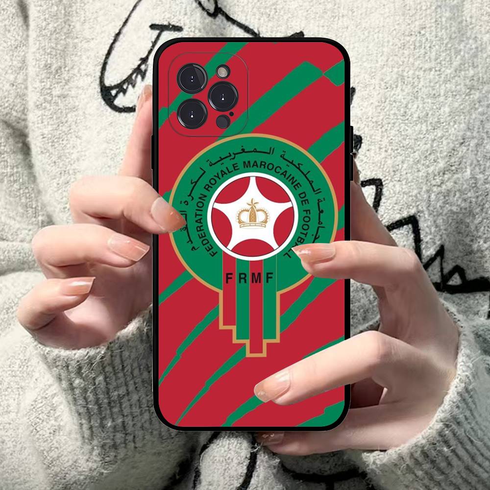 Morocco Map Flag Phone Case For IPhone 16 Pro Max 15 17 Plus 14 13 12 Mini 11 Black Cover