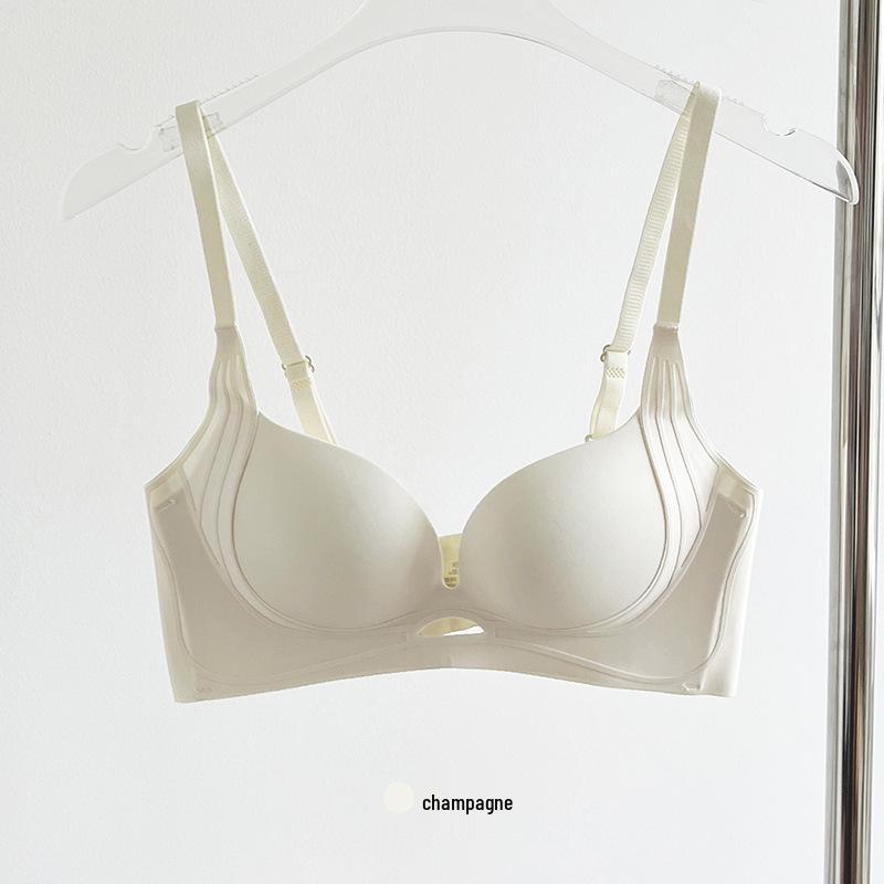 

Летний невидимый поддерживающий бюстгальтер 2.0: Предотвращающий провисание, Поддержка для маленькой груди, Супер собирающая чашка-ладонь M (34/75AB) шампанского