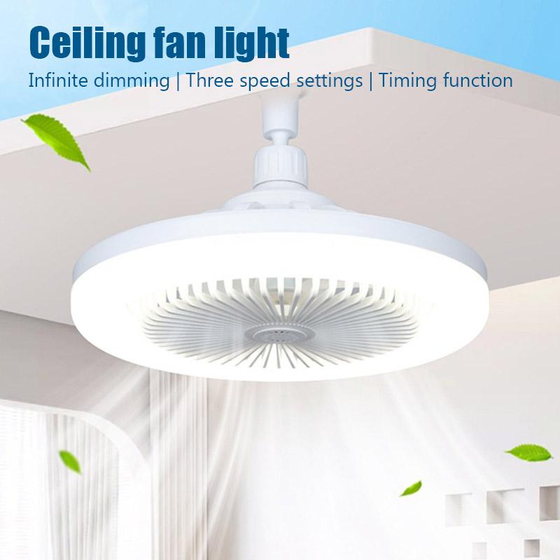 Ceiling Fan Lamp With Aroma Bedroom Living Home Ceiling fan Lamp E27 Screw LED Fan Light Remote Control All-in-one Lamp With fan