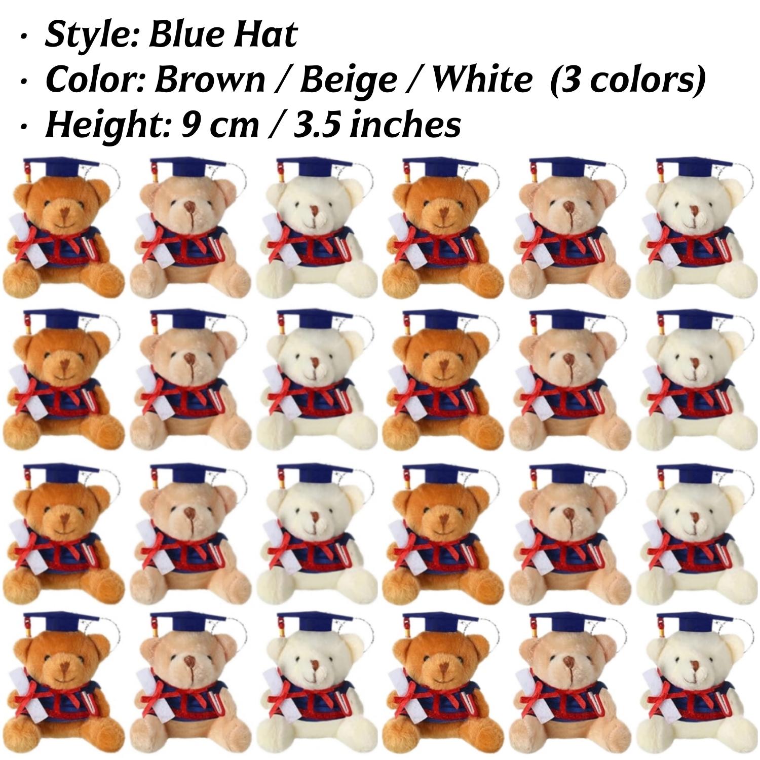 12-100Pcs Mini Graduation Bear Small Bears