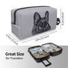 Cute French Bulldog Art Travel Storage Bags Portable Large Capacity Cosmetic Bag for Men Women Multifunctional Makeup Bag