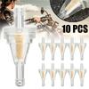 10Pcs/Set 1/4" Inline Clear Gas Fuel Filters Replacement 6mm Small Plastic Universal Motorcycle Gas Petrol Fuel Oil Filter Mini