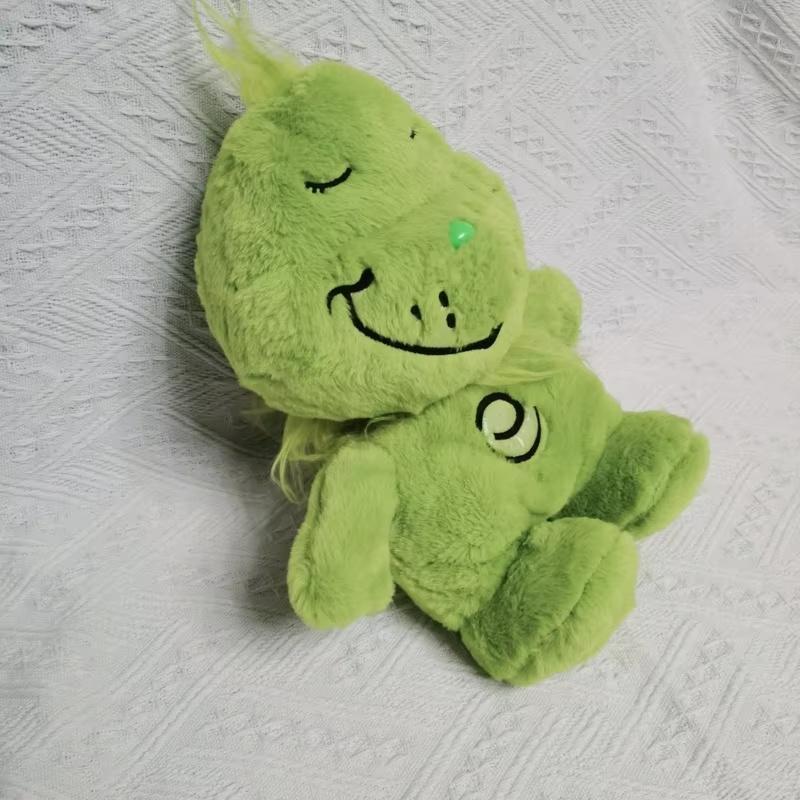 Green Trendy Funny Colorful Beast Breathing Comfort Plushie - Nap Aid & Buddy Plushy Item Festive Present Surprise