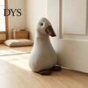 Decorative Door Wedge Fabric Duck Stopper, Non-slip Weighted Interior Holder Stop, Anti-collision Home Office Floor Stopper Bathroom Stop