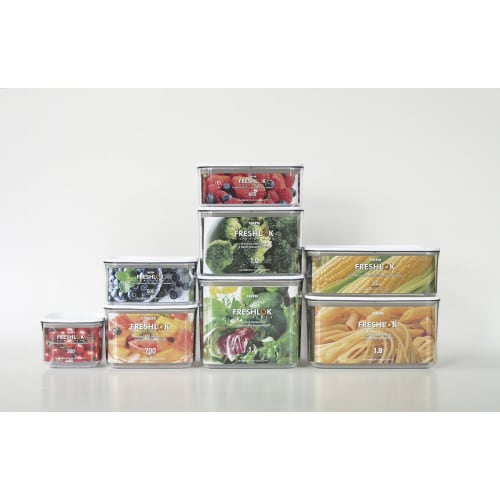 Takeya Chemical Industries TAKEYA FreshLok Container M 1000ml FRESH LOK White Stackable