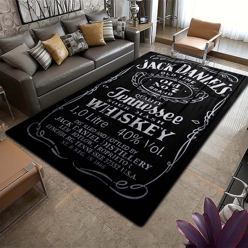 2026 new multi size J-Jack D-Daniels printed carpet yoga mat home decoration living room bedroom anti slip area carpet gift