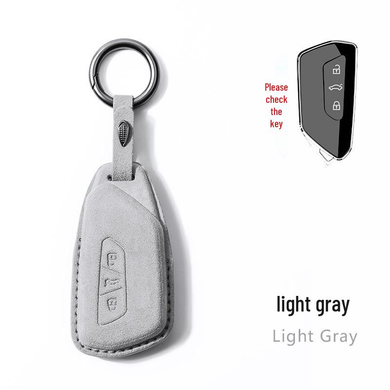 Suede Key Cover for Volkswagen Teramont X, ID4X, Viloran, Lanjing, ID3, ID6X, Golf
