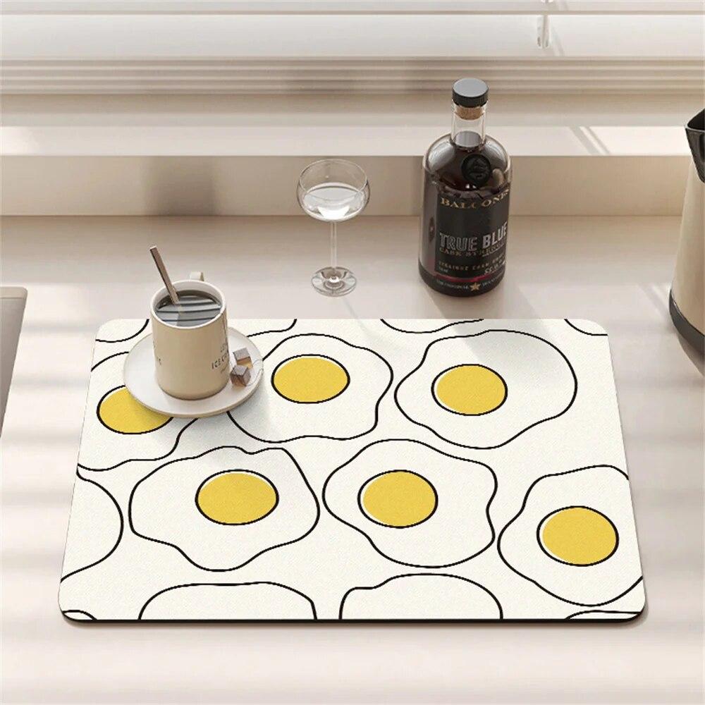 

Кофемашина Слив Лимон Кухонная столешница Абсорбирующий коврик Яйцо-пашот Сухой Нескользящий бар Стол с цветочным рисунком Несмываемый нагревательный коврик Стол 20-30cm 7.8-11.8in