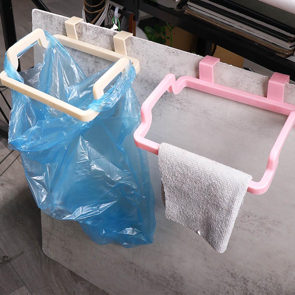 Practical Punch free Storage Rack Trash Rubbish Bag Holder Garbage Bag Rack Kitchen Accessories