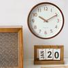 Mermbe Wall Japanese Natural Wood Large Arabic Easy to Scandinavian Perfect for New and Holiday Gifts with Clock, Style, Look, Popular, Silent,