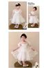 Girls' Dress, Summer New Style, High-end and Western-style, Children's White Birthday Dress, Princess Dress