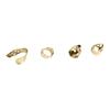 4Pcs Guitar Finger Pick Stainless Steel Glossy Appearance Metal Thumb Pick Guitar Accessories Gold