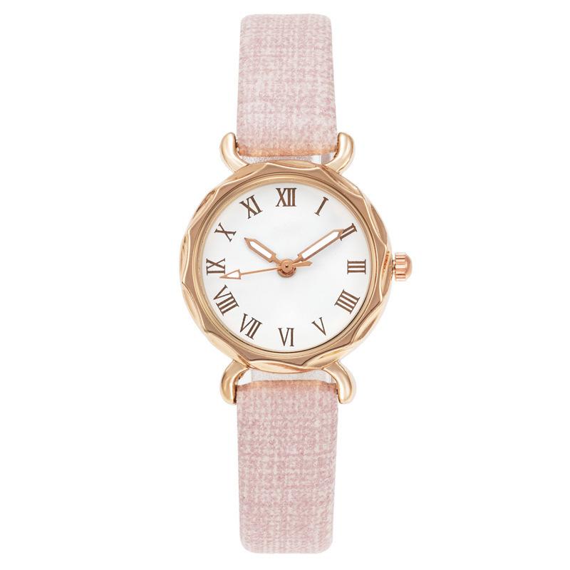 A new, simple and elegant, niche and light luxury wristwatch for fashionable ladies розовый