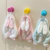 1PC Super Absorbent Gifts Bunny Hand Towel Cute Coral Easter Decor Rabbit Design Bathroom Ultra-Soft Home Cartoon