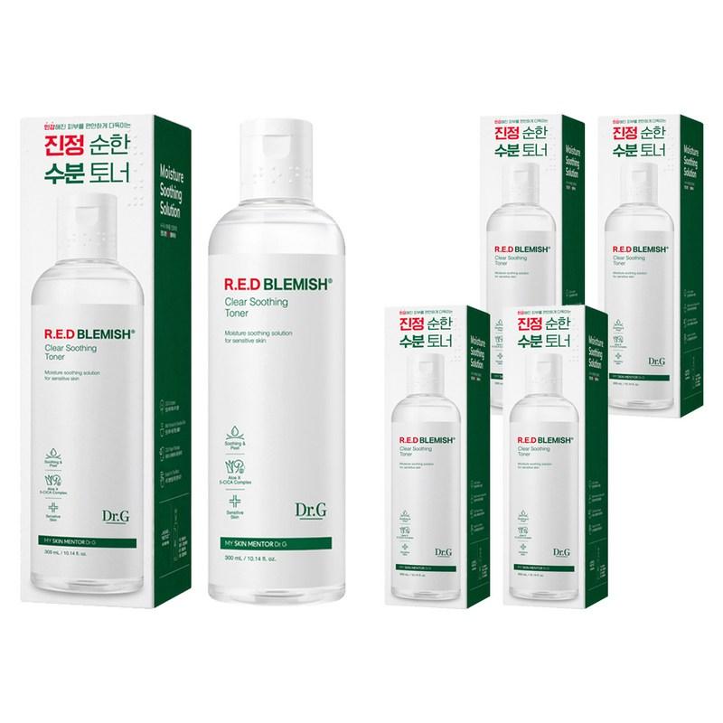 Dr.G Red Blemish Clear Soothing Toner, 300ml, 5 Pcs