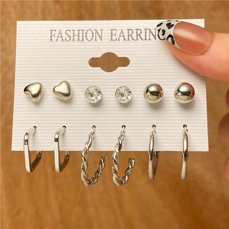 iF ME Fashion Earrings Butterfly Heart-shaped Hoop Earrings for Women Accessories Jewelry