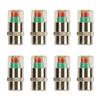 8 Pcs Car Tire Pressure Caps 35 PSI 2.4 Bar TPMS Tire Pressure Monitor Sensor Indicator 3 Color Alert