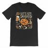 Let's Get Smashed Funny Scary Halloween Pumpkin Beer Mug T-shirt Party Gift