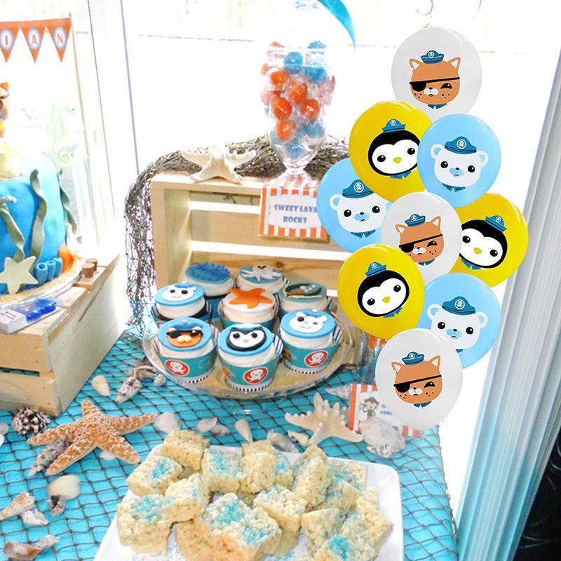 Birthday Octonauts Kids Party Supplies Decor Balloon Cup Plate Banner Tableware