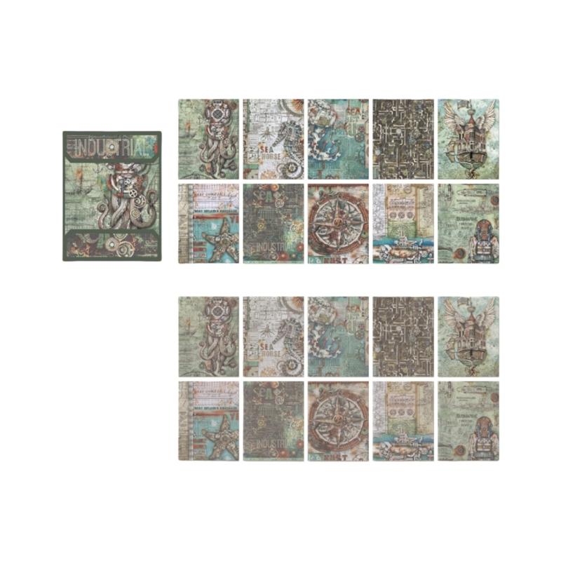 20 Sheets Aesthetic Decorative Paper for Scrapbook Journal Planner Photo Album Phone Case Scrapbooking Decoration Supply