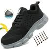 Men's Safety Boots Steel Toe Comfortable Protective Boots Indestructible Breathable Shoes Anti-smash Anti-Puncture Work Boots