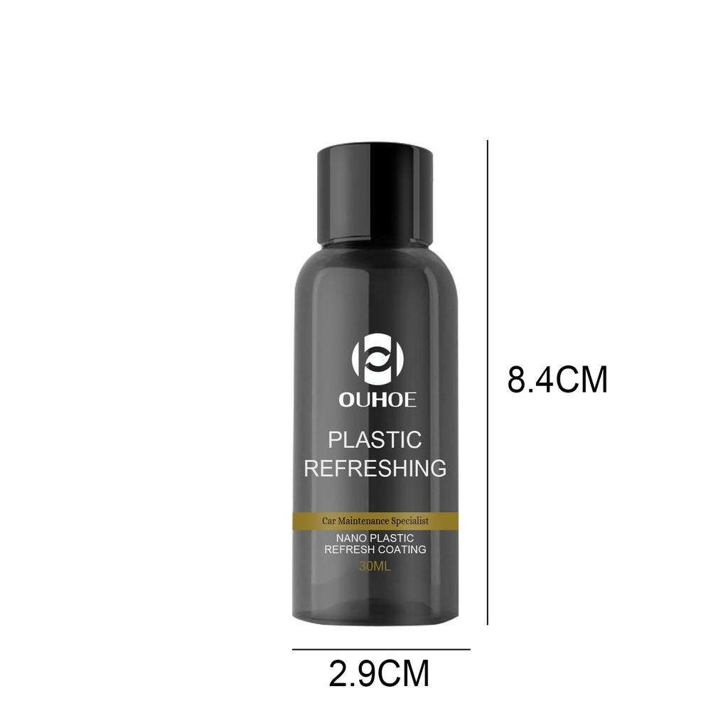 Car Plastic Restorer Agent Set Auto Interior Plastic Rubber Stains/Scratch Removal Refurbish Agent Car Cleaning Maintenance