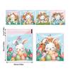 100PCS Multicolor Easter Candy Bags OPP Accessories Easter Cookie Bags Cartton Rabbit Eggs Wrapping Bag Biscuit Snacks Sugars