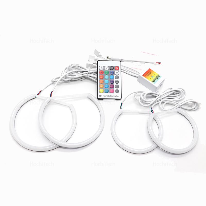 For BMW X5 E53 Facelift 2004 2005 2006 Car Accessories 16 Colors RGB Cotton Light LED Angel Eyes Kit Ring Remote Control