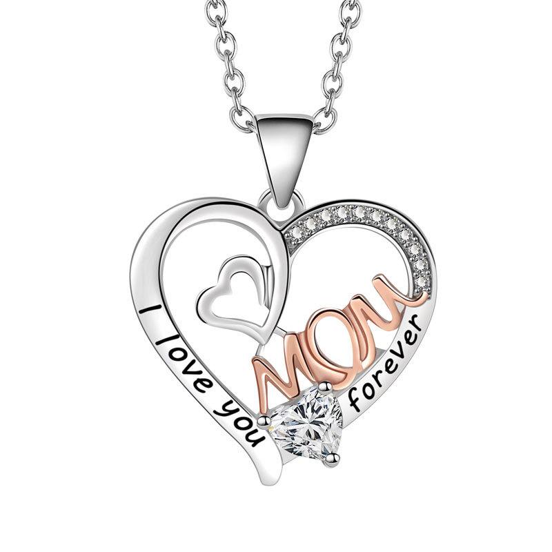 Eternal Heart Delicate Clavicle Necklace For Women Versatile Birthday Gift Elegant Pendant Jewelry Accessory