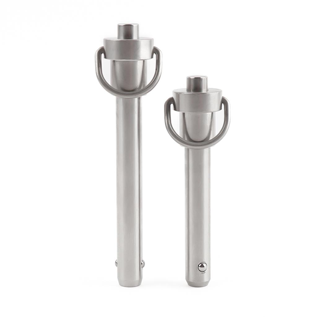 Diameter 5-25mm Length 10-100mm Quick Release Pin Bolt Ball Head Quick Lock Pin Plug with Ring Handle Pull Stainless Steel PIN