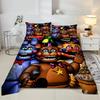 Exquisites 3D Five Freddy Tapeten Anime Druck Bettwäsche Set Bettbezug Steppdecke Bett Jugend Mädchen Jungen Geschenk