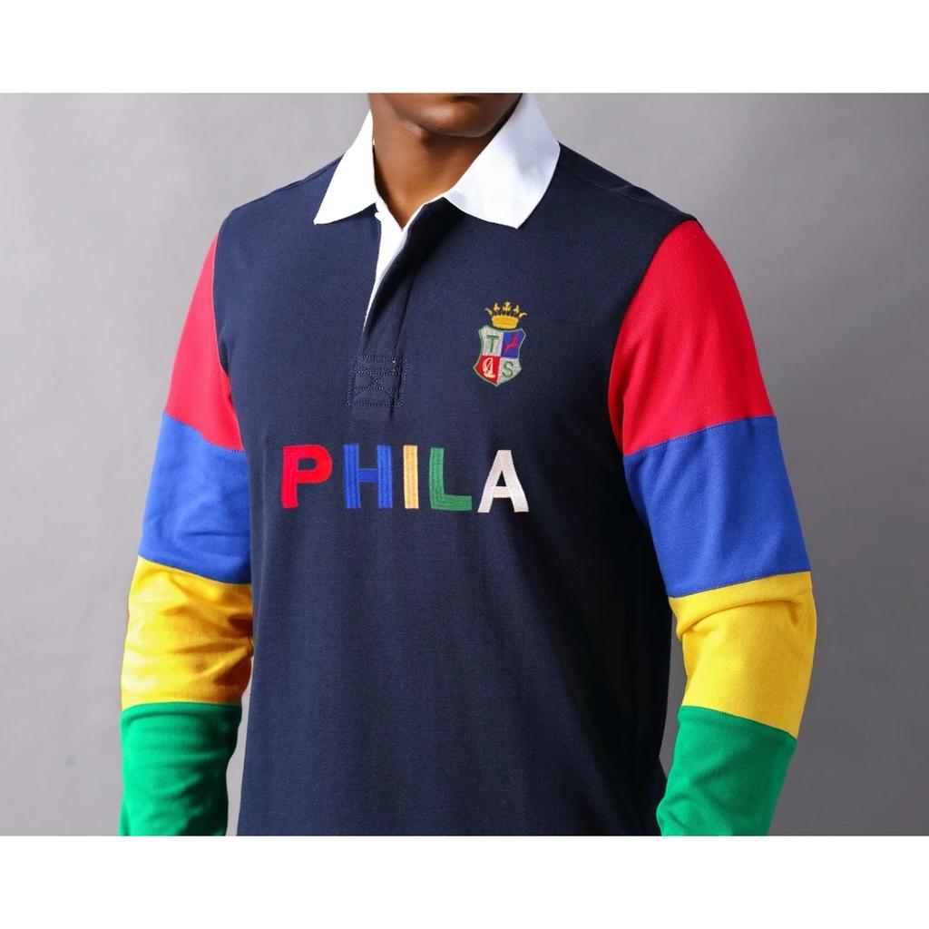 TrendHub Men's Polo Shirt USA Philadelphia Royal Short Casual Sport Party High-end Cotton Embroidery Luxury Contrast Color