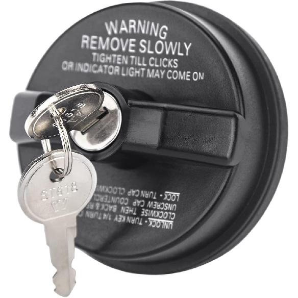 ZONFANT Locking Gas Cap W/2 Keys, Lock Fuel Cap Compatible With Chevy Honda Nissan Acura Mazda Cadillac GMC Vehicle 4Runner FJ Cruiser Silverado