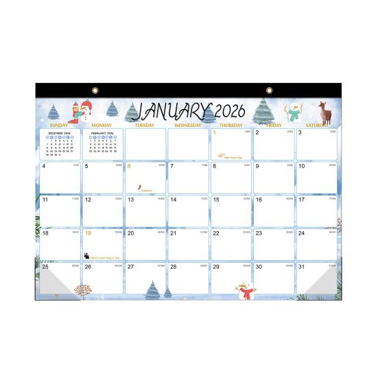 2026-2027 Wall Calendar Jan.2025 - Jun.2026 18 Monthly Planner 12" X 17" Wall Hanging Calendar with Hanging Hook And Julian Dates for Organizing