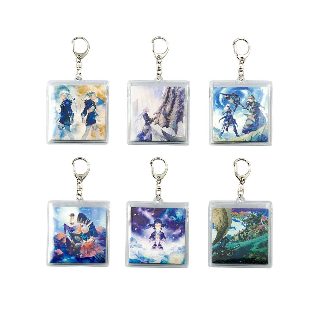 Final Fantasy XIV Music Collection Keychain Vinyl Series Vol. 2 BOX Set (1 BOX = 6 pieces) 6 types in total