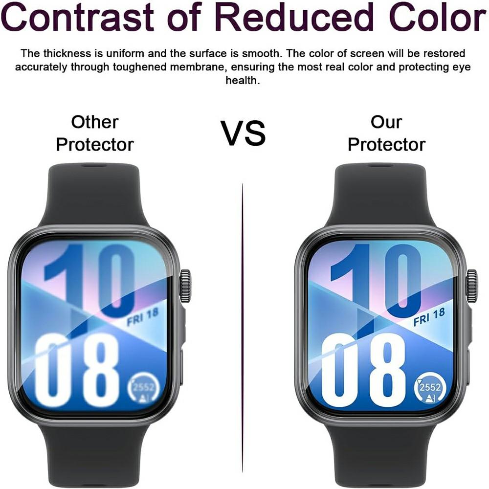 2Pcs For Huawei Watch Fit 4 Watch Film Anti-Scratch PET 3D Smartwatch Screen Protector