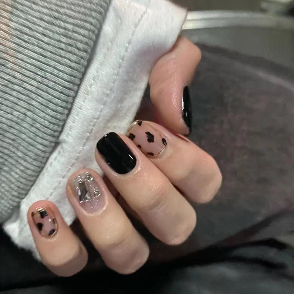 Wear Nail Art Nail Film Sweet Fairy Nail Film Cute Girl Pure Desire Blush Nail Ice Through New Fake Nails