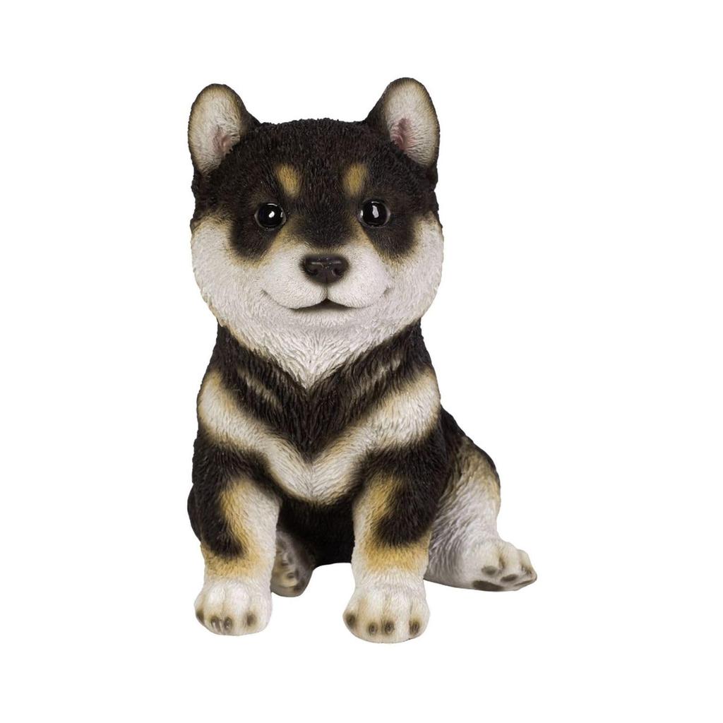 Ubia Sitting Black Shiba Inu x x cm Doll Figurine Ornament Animal Garden Decor Dog 17.5 13.7 20.3 H16580-2