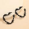 Gothic Heart Thorn Earrings Punk Hip-Hop Style Holiday Party Accessories