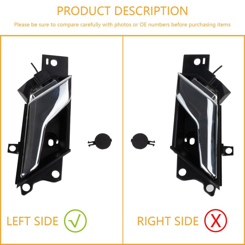 Door Interior Handle Chrome Left or Right for Chevy Captiva Sport 2012-2015 Saturn Vue 2008 2009 2010 96861998 96861999 20983661