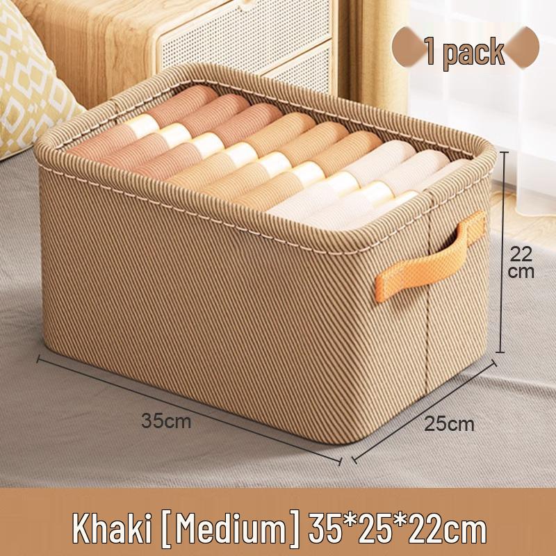 Thickened Fabric Clothing & Sundries Storage Basket for Dorms