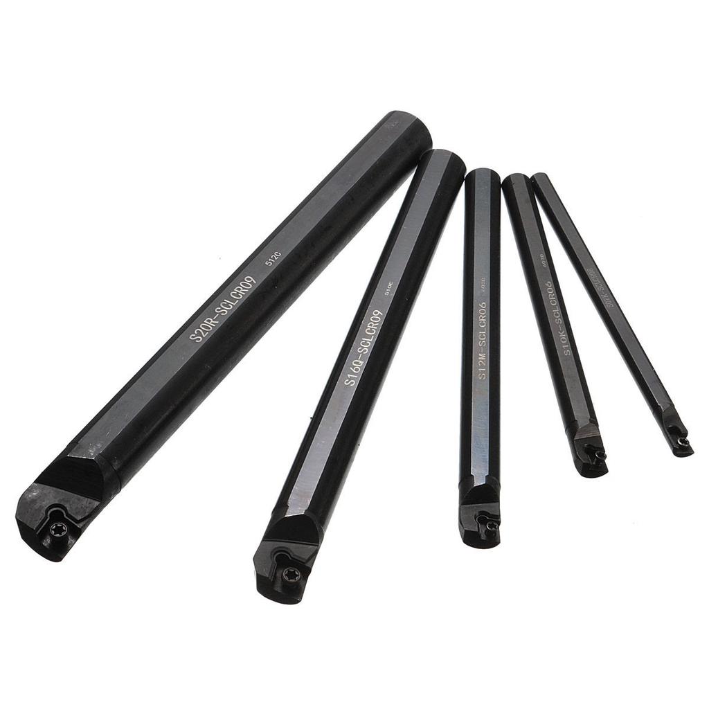5X 7//10//12//16//20mm SCLCR09 Lathe Turning Tool Holder Boring Bar Insert For CCMT