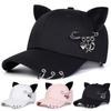 Cat Ear Baseball Caps Breathable Peaked Cap Unisex Sunscreen Hat  Unisex