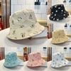 Stylish Korean Durian Embroidered Double-sided Fisherman Hat For Women Spring/summer Sun Protection Bucket Hat