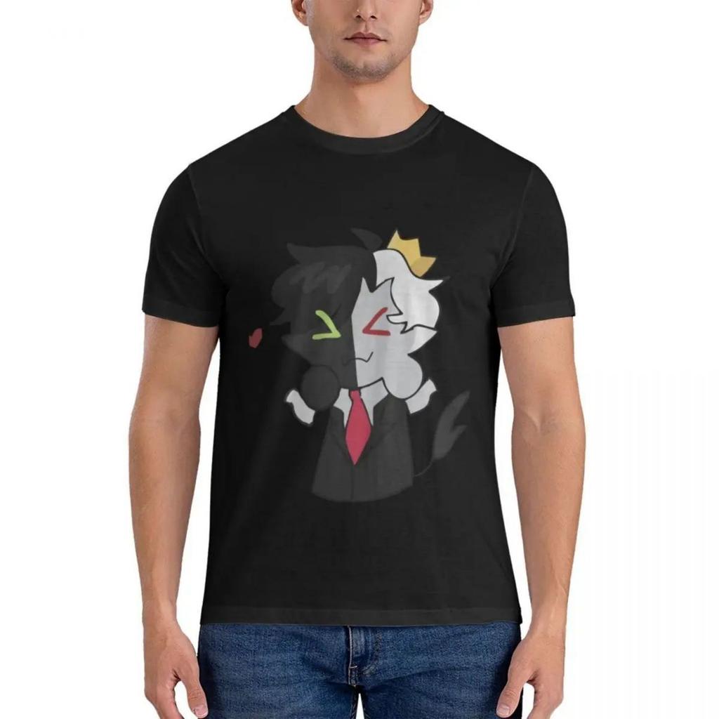 Ranboo Dream SMP Chibi Fanart Black T-Shirt
